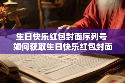 生日快乐红包封面序列号 如何获取生日快乐红包封面序列号
