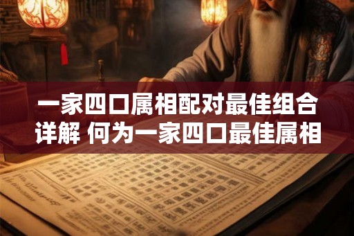一家四口属相配对最佳组合详解 何为一家四口最佳属相组合