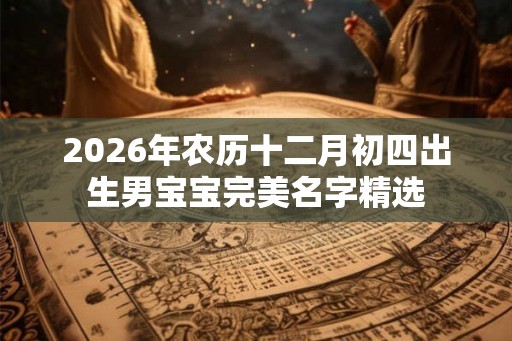 2026年农历十二月初四出生男宝宝完美名字精选