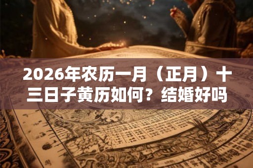 2026年农历一月（正月）十三日子黄历如何？结婚好吗？