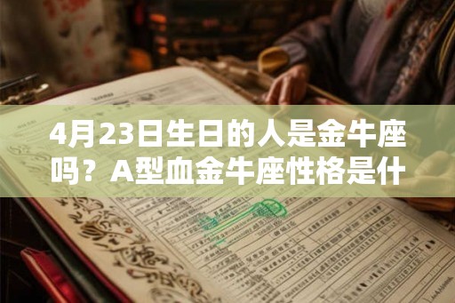4月23日生日的人是金牛座吗？A型血金牛座性格是什么样？