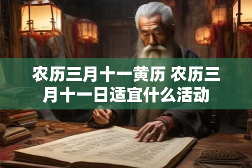 农历三月十一黄历 农历三月十一日适宜什么活动