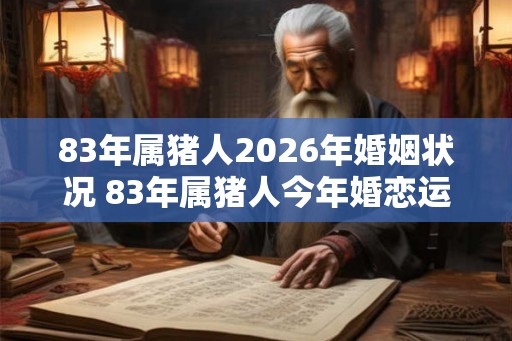 83年属猪人2026年婚姻状况 83年属猪人今年婚恋运怎么样