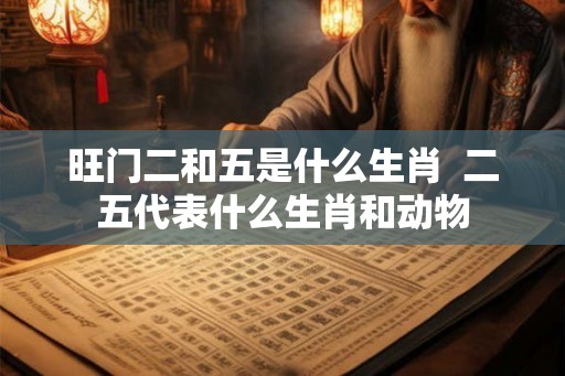 旺门二和五是什么生肖  二五代表什么生肖和动物