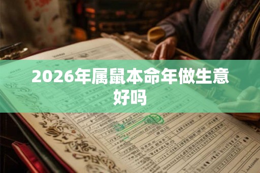 2026年属鼠本命年做生意好吗