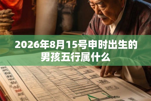 2026年8月15号申时出生的男孩五行属什么 2026年8月15号申时出生的男孩五行属什么