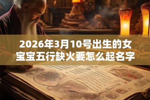 2026年3月10号出生的女宝宝五行缺火要怎么起名字