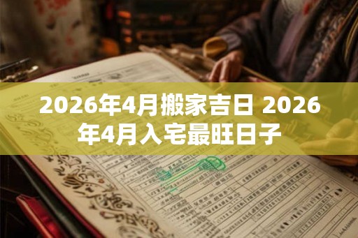 2026年4月搬家吉日 2026年4月入宅最旺日子 2026年4月搬家吉日 2026年4月入宅最旺日子