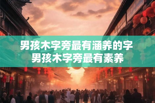男孩木字旁最有涵养的字 男孩木字旁最有素养