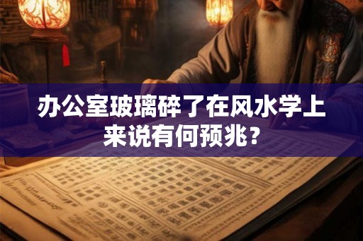 办公室玻璃碎了在风水学上来说有何预兆? 办公室玻璃碎了在风水学上来说有何预兆?