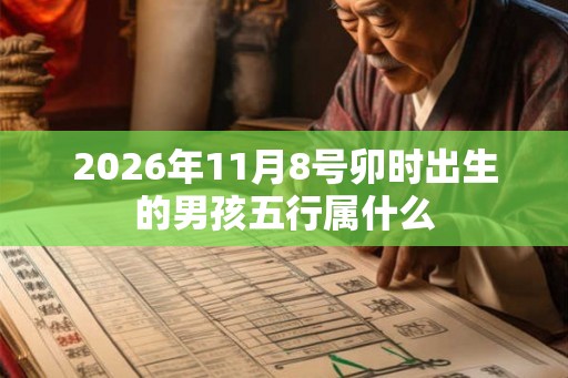 2026年11月8号卯时出生的男孩五行属什么