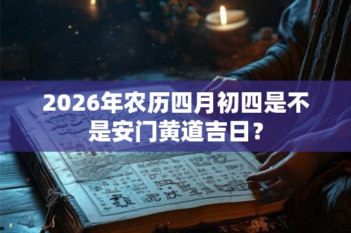 2026年农历四月初四是不是安门黄道吉日？