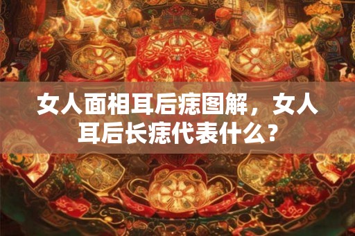 女人面相耳后痣图解，女人耳后长痣代表什么？