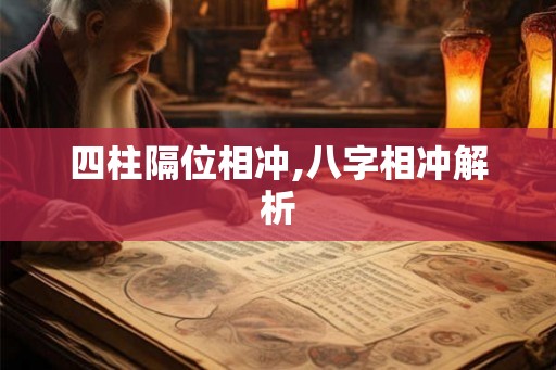 四柱隔位相冲,八字相冲解析