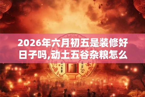 2026年六月初五是装修好日子吗,动土五谷杂粮怎么撒