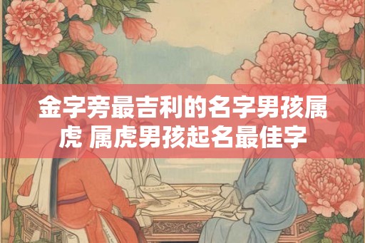 金字旁最吉利的名字男孩属虎 属虎男孩起名最佳字