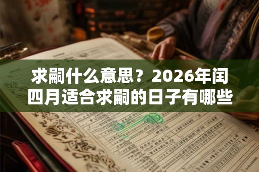 求嗣什么意思？2026年闰四月适合求嗣的日子有哪些？