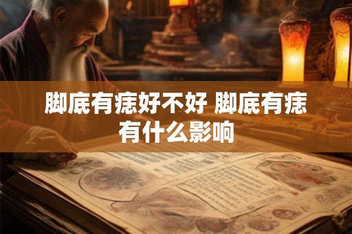 脚底有痣好不好 脚底有痣有什么影响 脚底有痣好不好 脚底有痣有什么影响