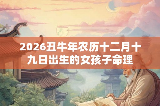2026丑牛年农历十二月十九日出生的女孩子命理