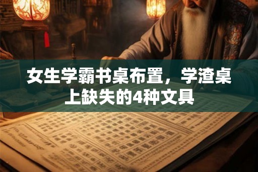 女生学霸书桌布置，学渣桌上缺失的4种文具