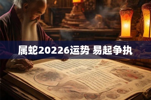 属蛇20226运势 易起争执