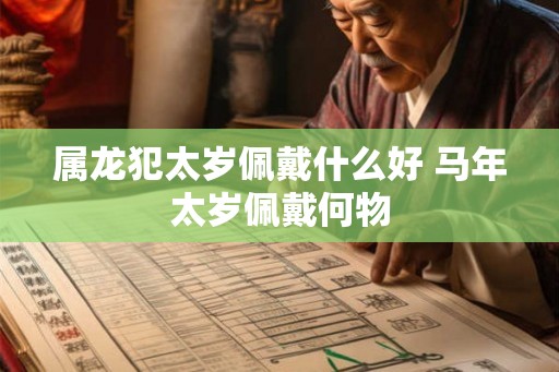 属龙犯太岁佩戴什么好 马年太岁佩戴何物