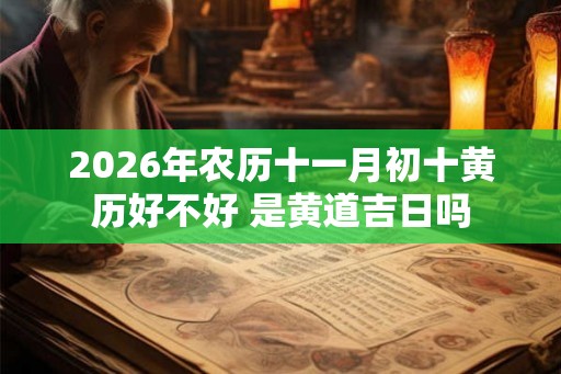 2026年农历十一月初十黄历好不好 是黄道吉日吗