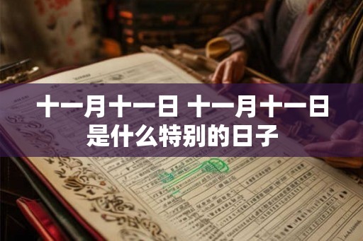 十一月十一日 十一月十一日是什么特别的日子