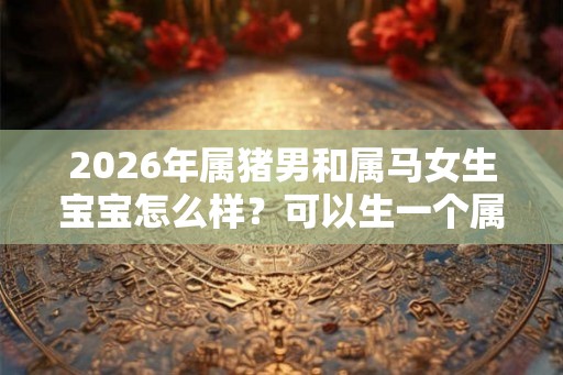 2026年属猪男和属马女生宝宝怎么样？可以生一个属虎的孩子吗？