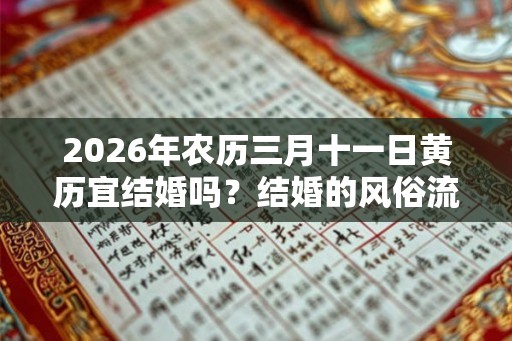 2026年农历三月十一日黄历宜结婚吗?结婚的风俗流程是什么? 2026年农历三月十一日黄历宜结婚吗?结婚的风俗流程是什么?