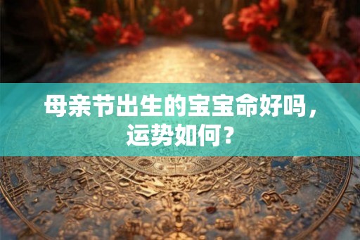 母亲节出生的宝宝命好吗,运势如何? 母亲节出生的宝宝命好吗,运势如何?