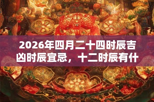 2026年四月二十四时辰吉凶时辰宜忌，十二时辰有什么别称？