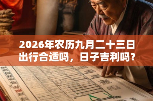 2026年农历九月二十三日出行合适吗，日子吉利吗？