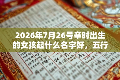 2026年7月26号辛时出生的女孩起什么名字好，五行属什么？