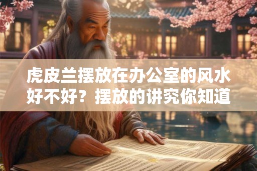 虎皮兰摆放在办公室的风水好不好？摆放的讲究你知道吗？