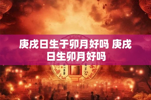 庚戌日生于卯月好吗 庚戌日生卯月好吗 庚戌日生于卯月好吗 庚戌日生卯月好吗