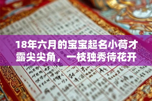 18年六月的宝宝起名小荷才露尖尖角，一枝独秀待花开