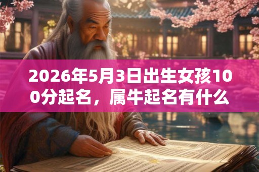 2026年5月3日出生女孩100分起名,属牛起名有什么忌用字? 2026年5月3日出生女孩100分起名,属牛起名有什么忌用字?