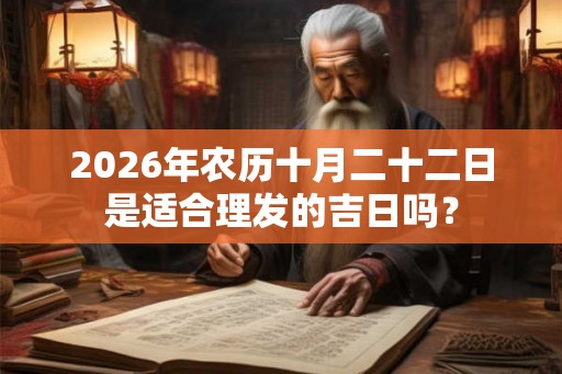 2026年农历十月二十二日是适合理发的吉日吗？