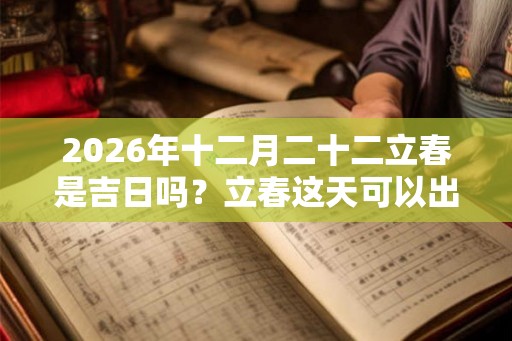 2026年十二月二十二立春是吉日吗？立春这天可以出殡吗？