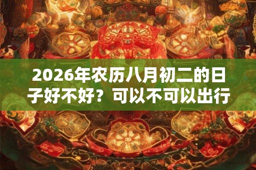 2026年农历八月初二的日子好不好？可以不可以出行？