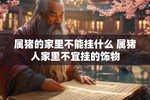 属猪的家里不能挂什么 属猪人家里不宜挂的饰物