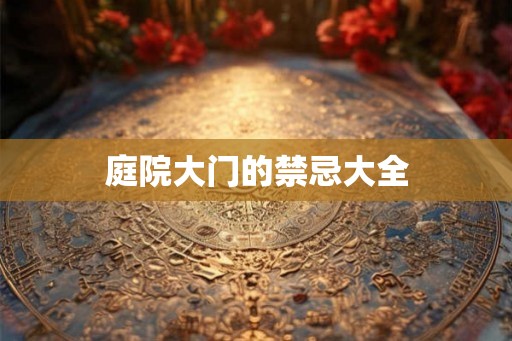 庭院大门的禁忌大全
