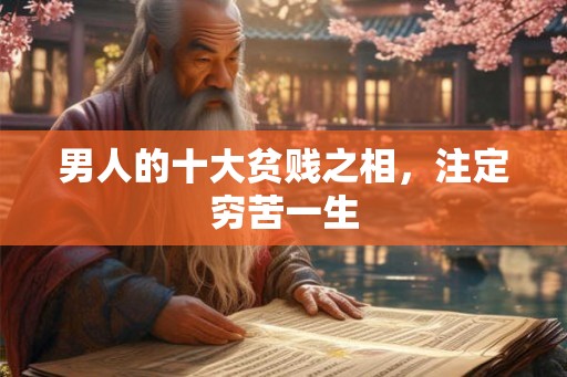 男人的十大贫贱之相，注定穷苦一生