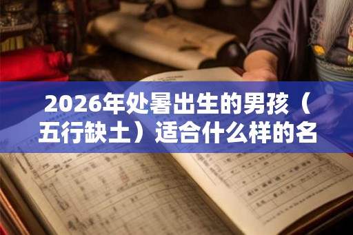 2026年处暑出生的男孩（五行缺土）适合什么样的名字