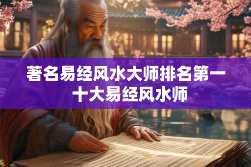 著名易经风水大师排名第一  十大易经风水师