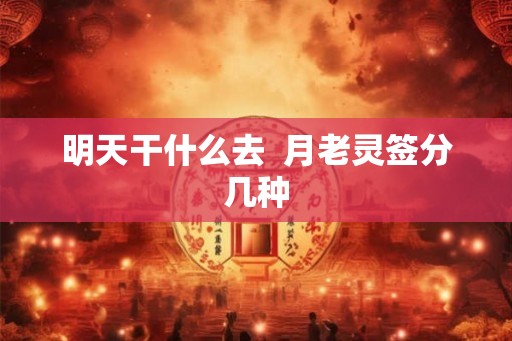 明天干什么去  月老灵签分几种