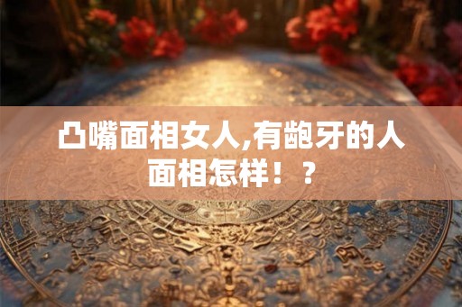 凸嘴面相女人,有龅牙的人面相怎样！？