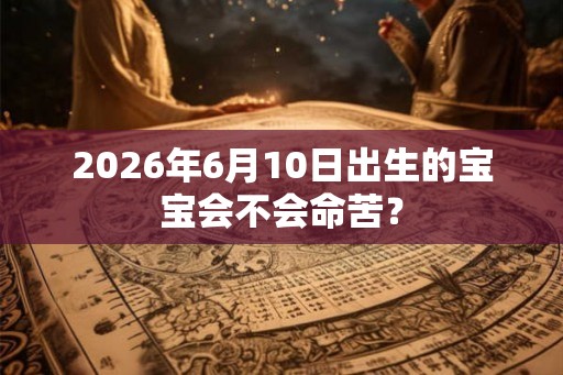 2026年6月10日出生的宝宝会不会命苦？