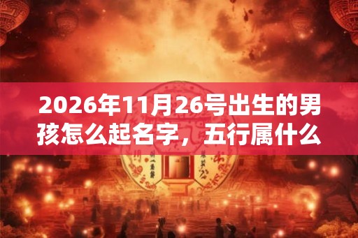 2026年11月26号出生的男孩怎么起名字,五行属什么 2026年11月26号出生的男孩怎么起名字,五行属什么